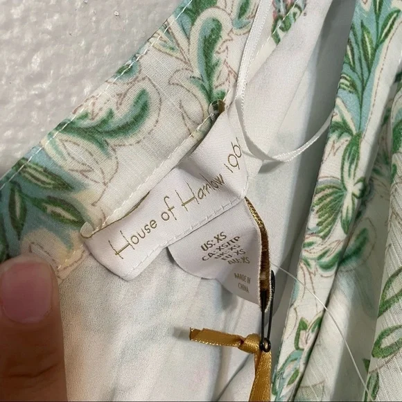 House Of Harlow 1960 Revolve Floral Pastel Maxi Dress Tiered NWT - Picture 8 of 10